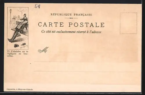 AK Sainte-Mondane, Chateau de Fénelon, Anti-Alkohol