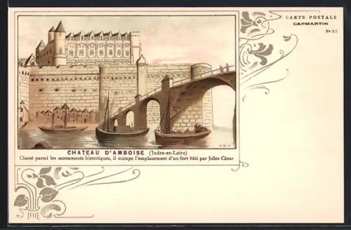 AK Ambroise, le château avec les douves