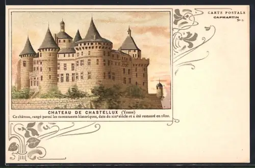 AK Chastellux, Chateau du XIIIe siecle, restaure en 1820