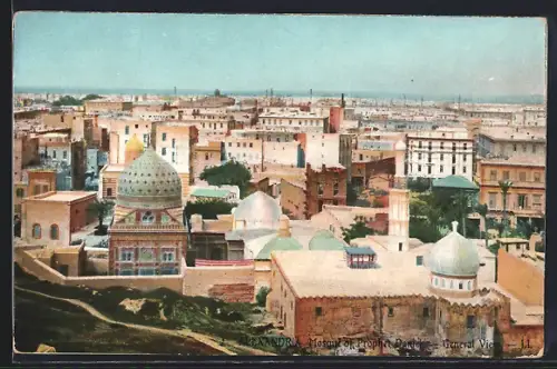 AK Alexandrie, La Mosquée du Prohète Daniel et Vue générale