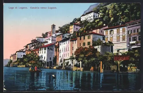 AK Gandria /Lago di Lugano, Visto verso Lugano