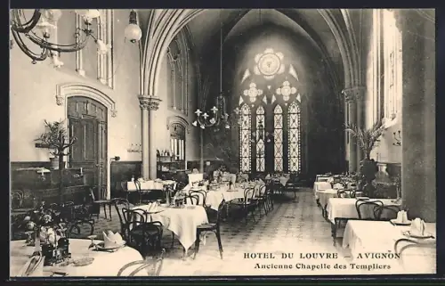 AK Avignon, Hotel du Louvre - Ancienne Chavelle des Templiers