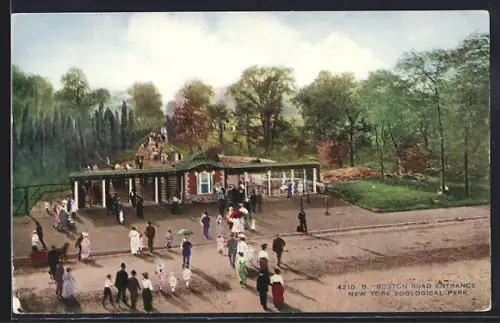 AK New York, Zoological Park, Boston Road Entrance