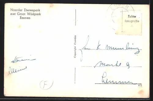 AK Emmen, Ingang Noorder-Dierenpark