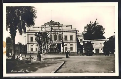 AK Cairo, the Opera, view from the Street, von der Strasse aus