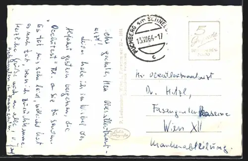 AK Puchberg am Schneeberg, Panorama aus der Vogelschau