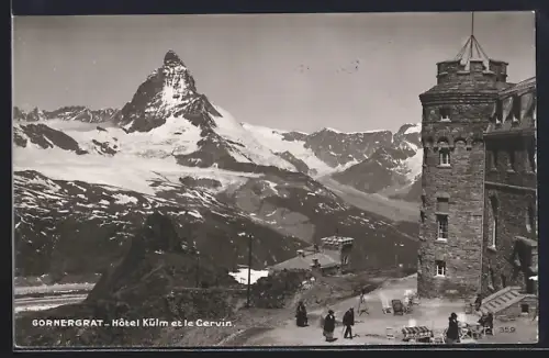 AK Gornergrat, Hôtel Kulm et le Cervin