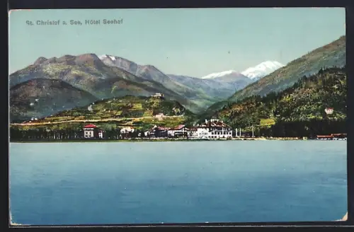 AK St. Christof am See, das Hotel Seehof am Ufer
