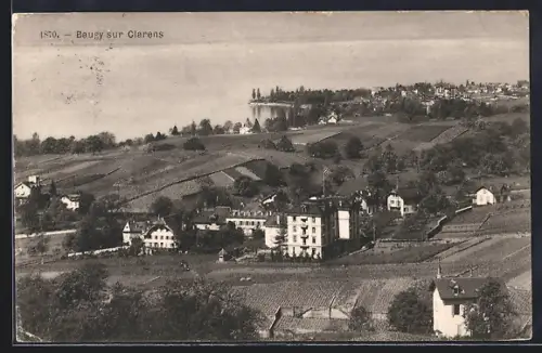 AK Montreux, Baugy-sur-Clarens, Panorama