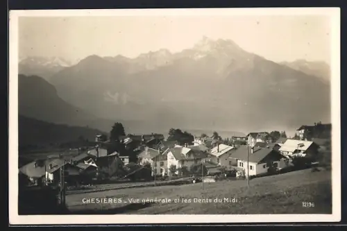 AK Chesières, Vue générale et les Dents du Midi
