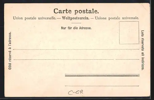 AK Naz bei Preda, Blick auf das Dorf an der Albula-Bahn