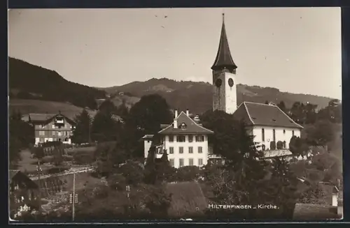 AK Hilterfingen, Blick auf die Kirche