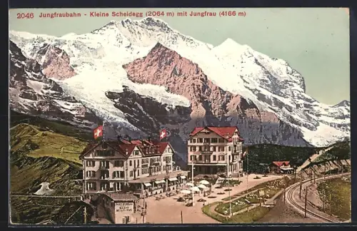 AK Kleine Scheidegg, Jungfraubahn an den Kurhäusern