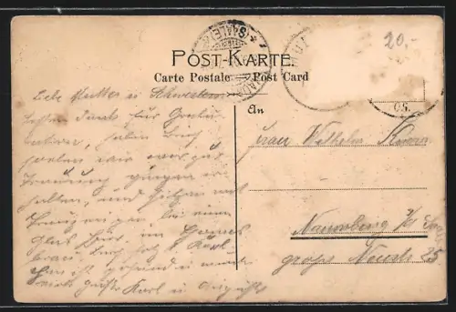 AK München, Prinzregenten-Theater, Richard Wagner, Komponist mit Hut, Musikkomposition