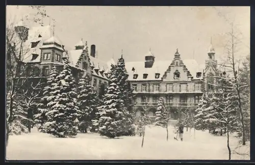 AK Freiburg i. B., Diakonissenhaus im Winter