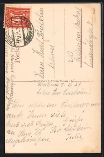 AK Freiburg i. B., Ansicht vom Diakonissenhaus