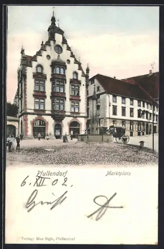 AK Pfullendorf, Partie am Marktplatz