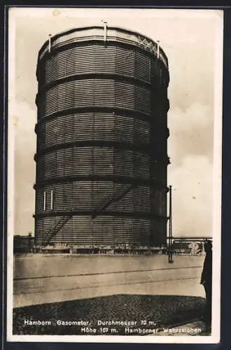 AK Hamborn / Duisburg, Ansicht vom Gasometer
