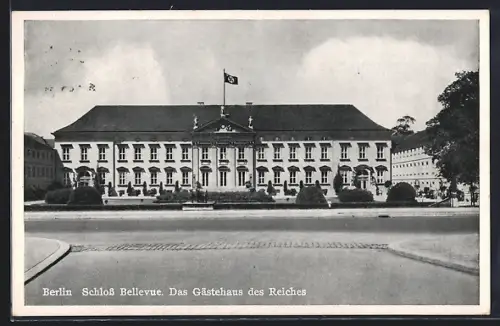 AK Berlin-Tiergarten, Schloss Bellevue, Das Gästehaus des Reiches, 