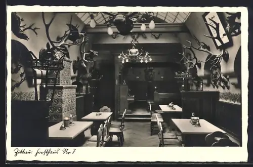 AK Zittau, Restaurant der Brauerei Robert Jentsch, Innere Weberstrasse