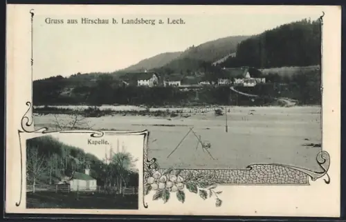 AK Hirschau a. Lech, Ortsansicht, Kapelle