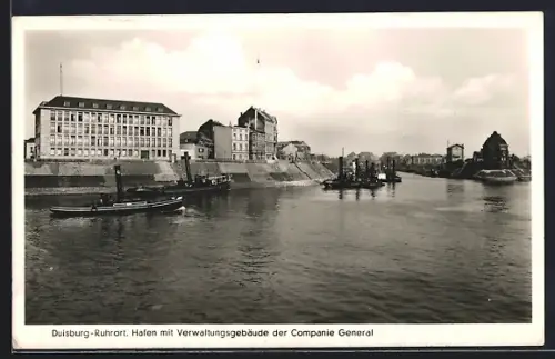 AK Duisburg-Ruhrort, Hafen, Verwaltungsgebäude der Companie General