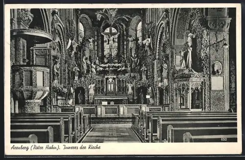 AK Arenberg, Roter Hahn, Inneres der Kirche