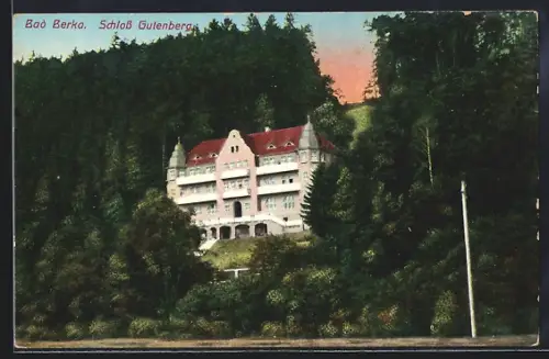 AK Bad Berka, Schloss Gutenberg