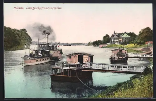 AK Dresden-Pillnitz, Dampfschifflandungsplatz