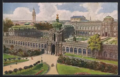 Künstler-AK Dresden, Königlicher Zwinger