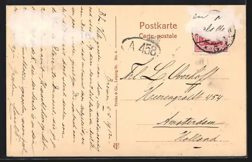 AK Bremen, Säulengang am Rathaus und Roland