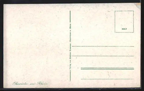 AK Oberwinter am Rhein, Ortsansicht, Rheinansicht