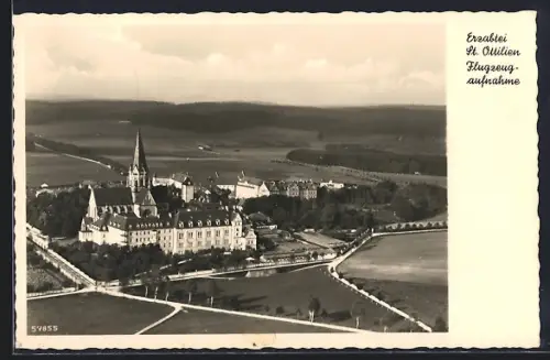 AK St. Ottilien / Obb., Erzabtei St. Ottilien, Flugzeugaufnahme