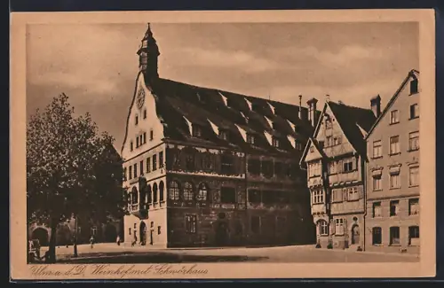 AK Ulm a. D., Weinhof mit Schwörhaus