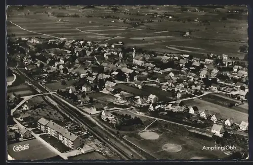 AK Ampfing /Obb., Ortsansicht vom Flugzeug aus