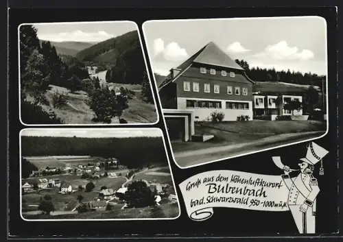AK Bubenbach /bad. Schwarzwald, Ortsansicht, Kurhaus