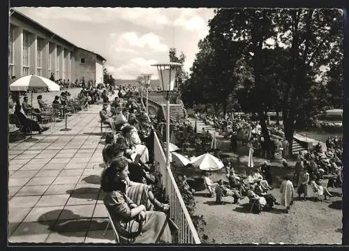 AK Freudenstadt /Schwarzwald, Kurhaus, Terrasse