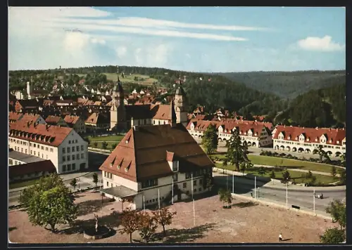 AK Freudenstadt /Schwarzwald, Marktplatz, Stadtkirche