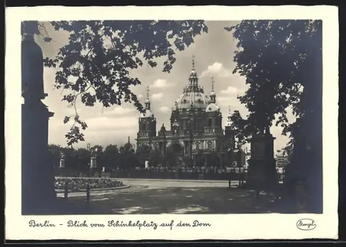AK Berlin, Blick vom Schinkelplatz auf den Dom