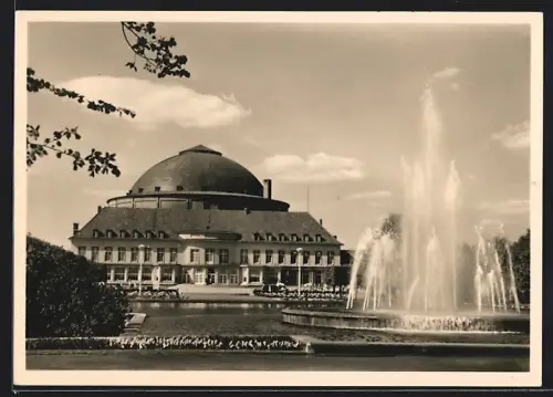 AK Hannover, Erste Bundesgartenschau 1951, Sommertag im Stadthallengarten