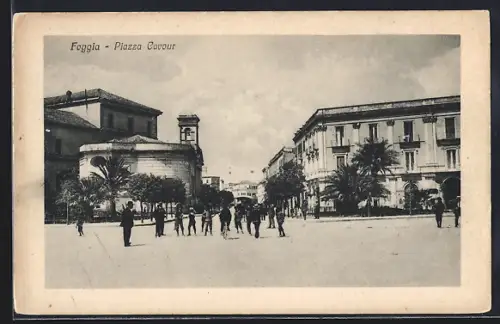 AK Foggia, Piazza Cavour, Platzansicht