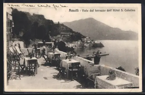 AK Amalfi, Vista dal terrazzo dell` Hotel S. Caterina