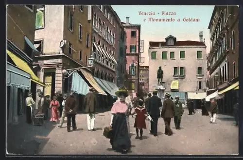 AK Venezia, Piazza e Monumento a Goldoni