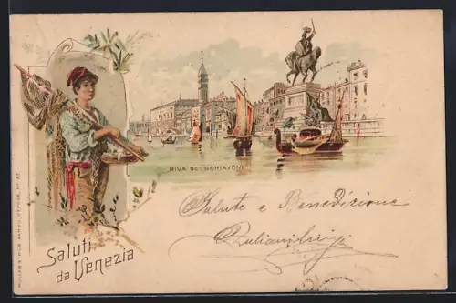 Lithographie Venezia, Riva dei Schiavoni