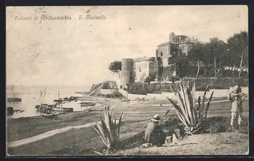 AK Santa Marinella /Civitavecchia, Vista sul castello