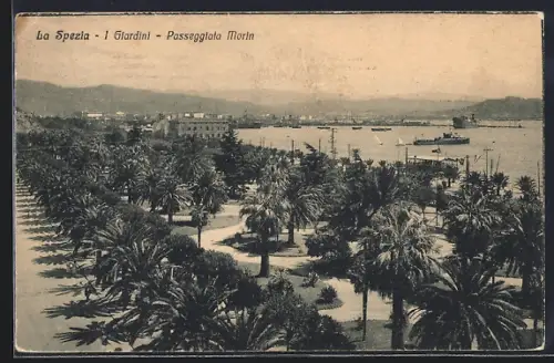 AK La Spezia, Giardini, Passeggiata Morin