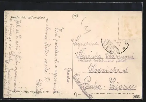AK Grado, Visto dall`aeroplano