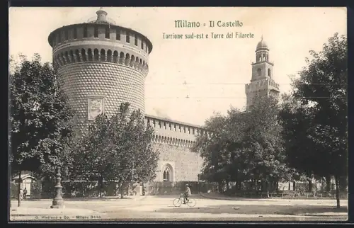 AK Milano, Il Castello, Torrione sud-est e Torre del Filarete