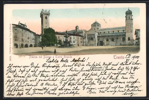 AK Trento, Piazza del Duomo e Torre Grande