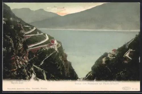 AK Garda-See, Blick zum See von der Ponale-Schlucht